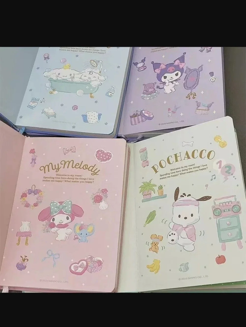 Sanrio Cinnamoroll B6 notebook/soft PU embossed cover